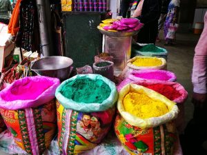 Ich erlebe das Holi-Festival in Udaipur. Symbolisch gesehen ist Holi der Triumph der göttlichen Kraft über das Böse und der Frühling hält Einzug.